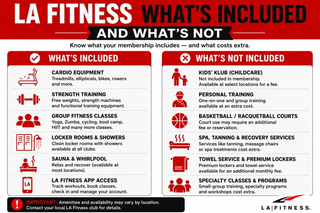 What's Included in Your la fitness Membership