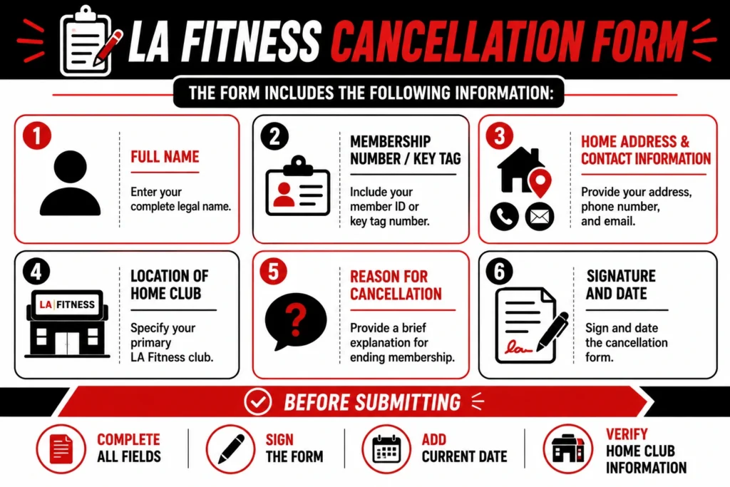 LA Fitness Cancellation Form PDF: Quick Overview